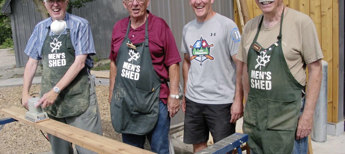Woodhaven Men’s Shed members at Camp Manitou